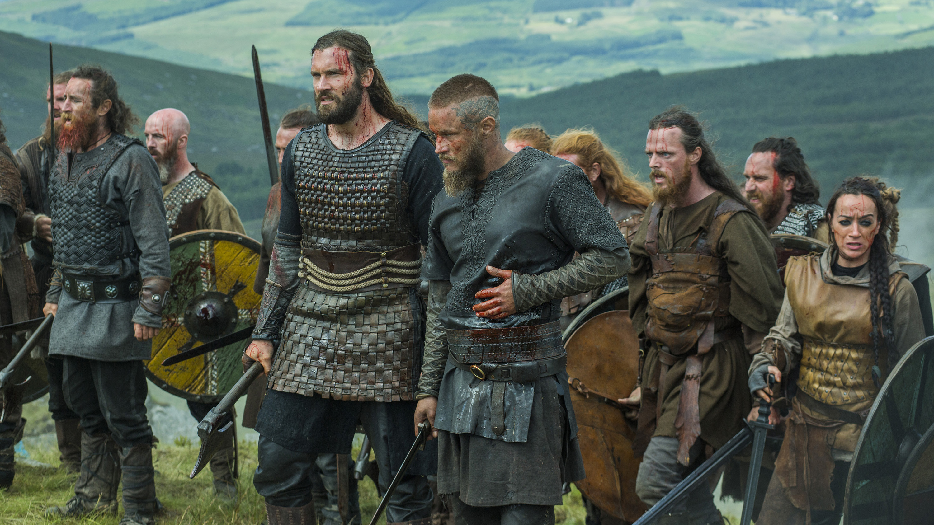 Vikings Ragnar Lothbrok, Lagertha and Rollo Season 3 Official