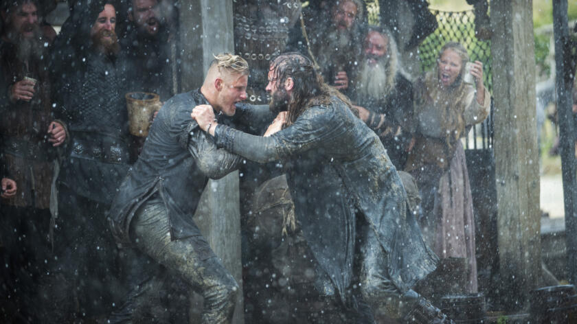 Vikings, Alexander Ludwig as Bjorn, Clive Standen as Rollo