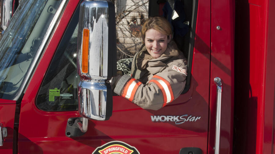 Lisa Kelly Visits Fire Station Ice Road Truckers HISTORY Channel