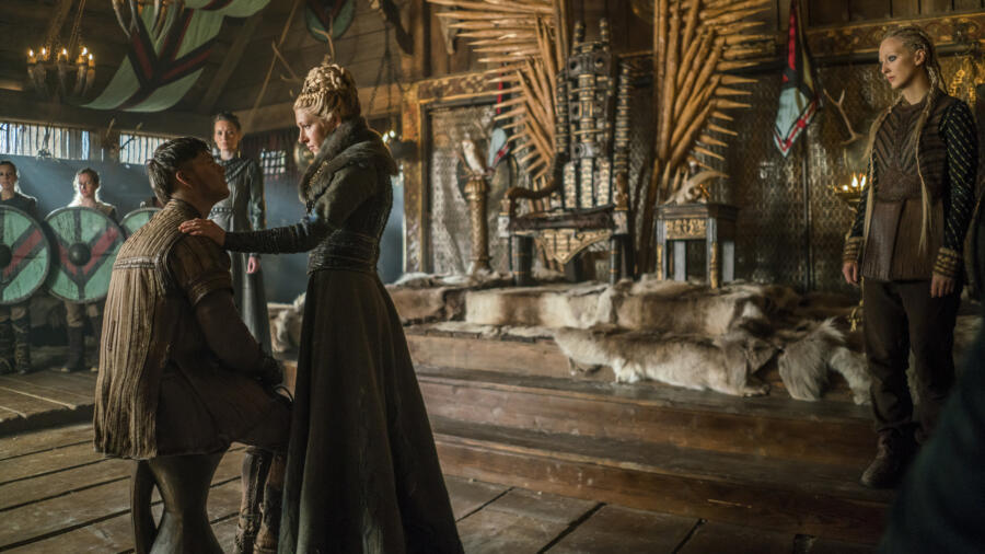 Alex Høgh Andersen as Ivar, Katheryn Winnick as Lagertha, Vikings