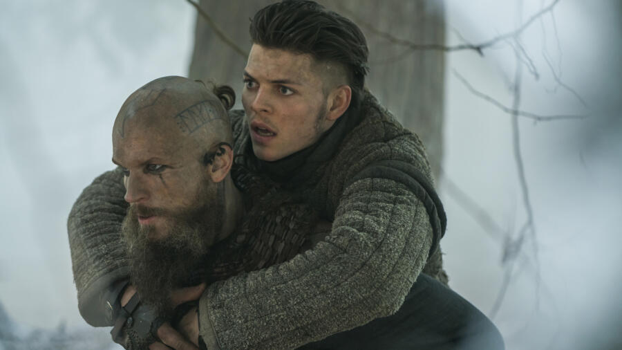 Alex Høgh Andersen as Ivar, Gustaf Skarsgård as Floki, Vikings