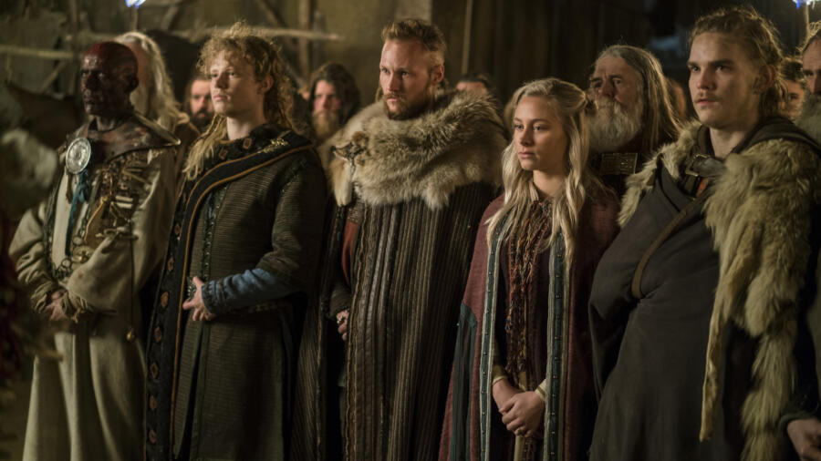 David Lindström as Sigurd, Jordan Patrick Smith as Ubbe, Marco Ilsø as Hvitserk, Vikings