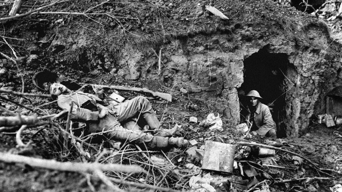 Wwi Soldiers Lying Down