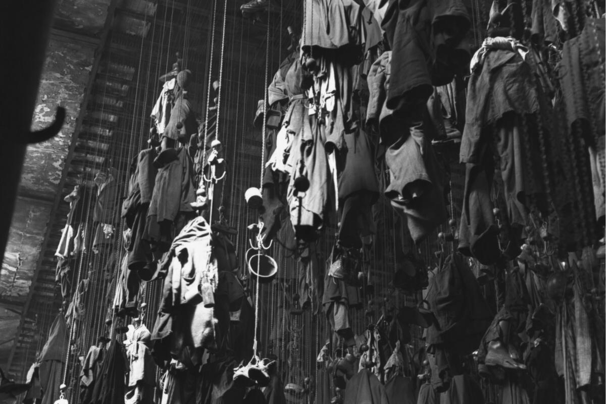 Miners clothes were hung on pulleys, bearing the assigned miner’s number