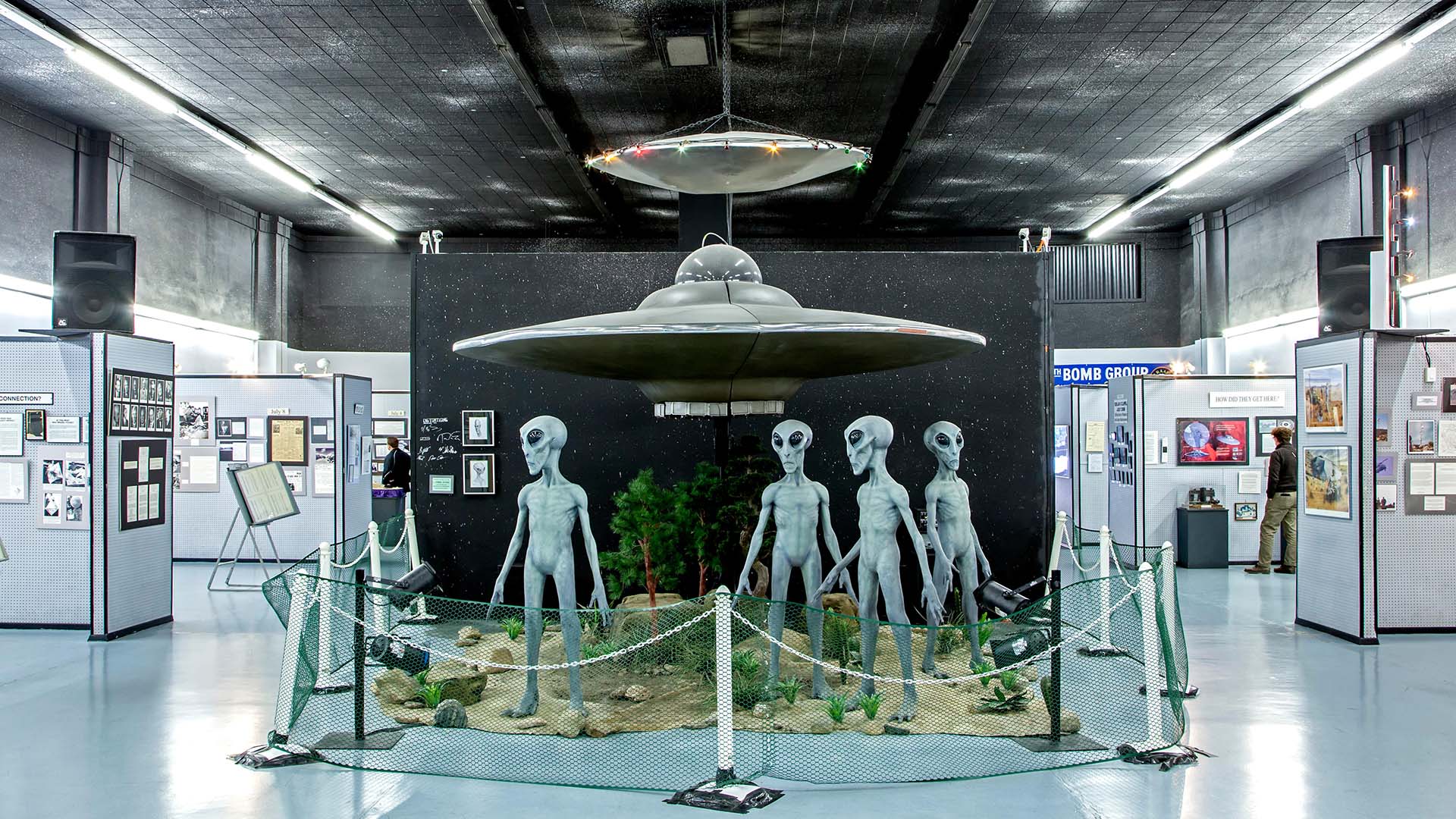 Exhibit at the UFO Museum