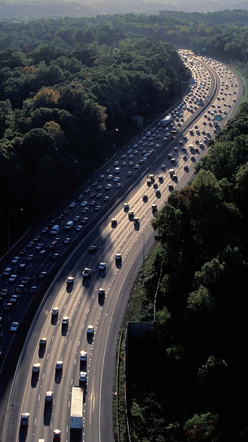 Traffic on the Washington DC Beltway