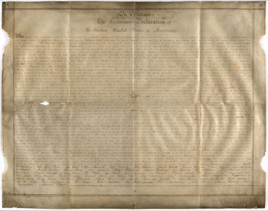 Rare Version of Declaration of Independence Found—In a British Archive