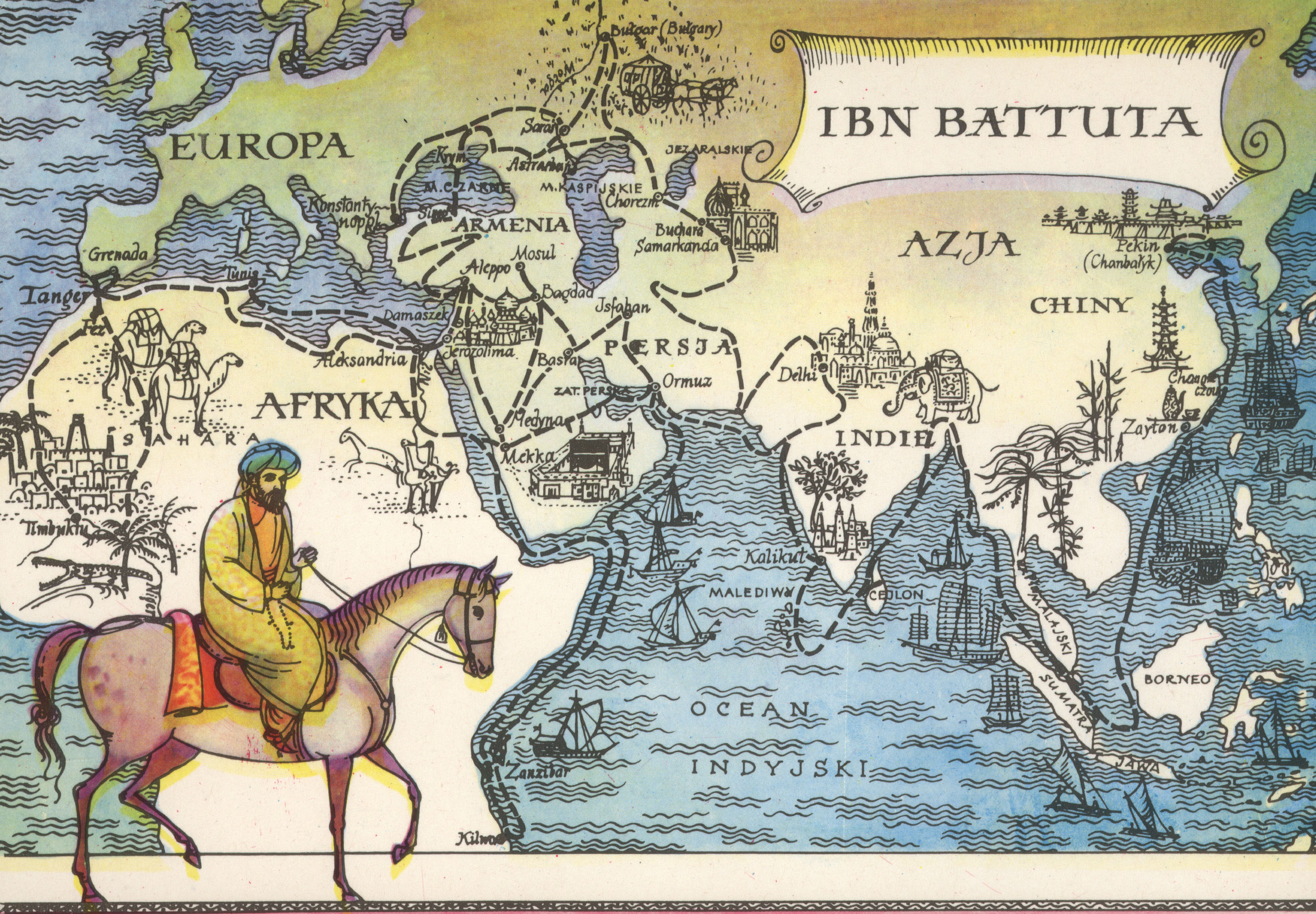 ibn battuta travel map