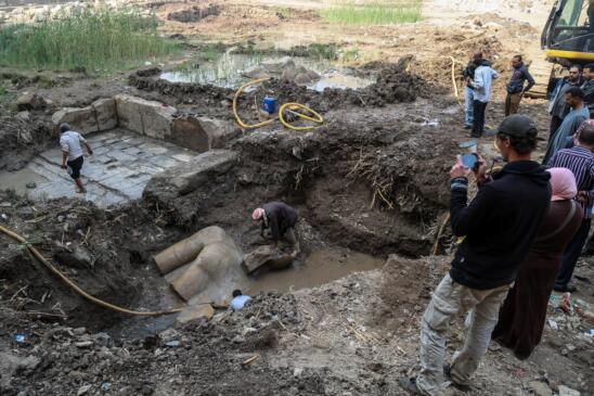 Stunning Statue Discovered in Egyptian Mud Pit May Depict Ramses II