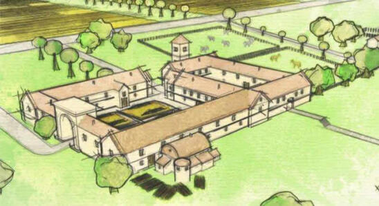 Huge Roman Villa Discovered Underneath a Garden in Britain