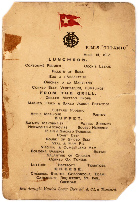 Items from Titanic’s “Money Boat” Up for Auction