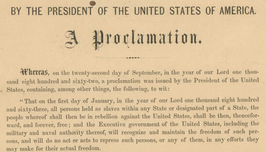 Emancipation Proclamation Copy Signed by Lincoln for Sale