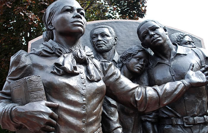 Memorial to Harriet Tubman in Boston, Massachusetts.