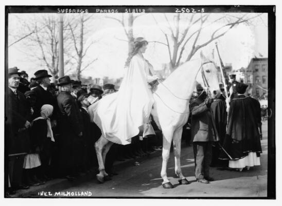 This Huge Women’s March Drowned Out a Presidential Inauguration in 1913