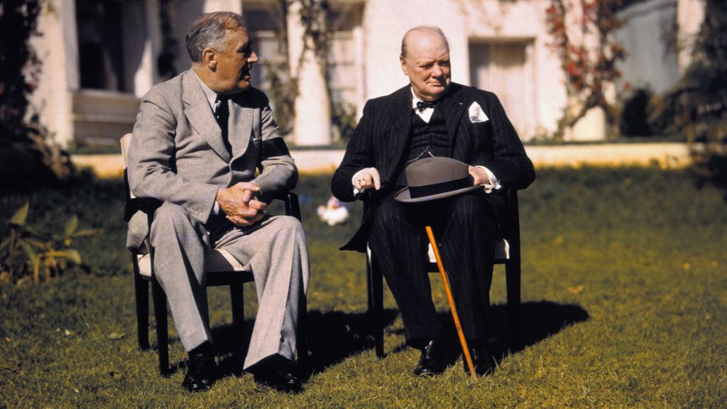 FDR and Churchill at the Casablanca conference
