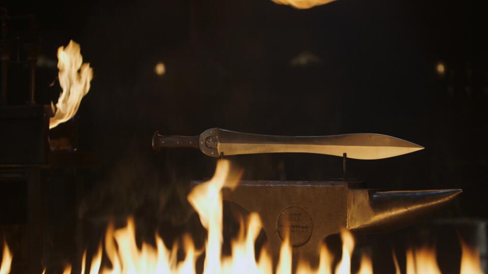 The Sword of Perseus, as seen on the series, Forged in Fire