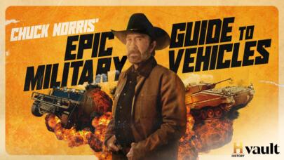 Watch Chuck Norris’s Epic Guide to Military Vehicles on HISTORY Vault