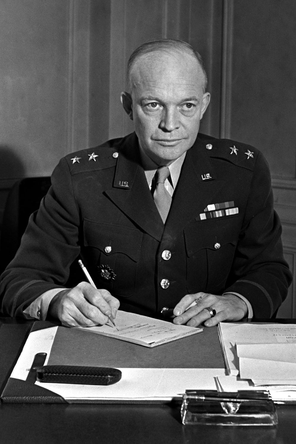 A photo of former President of the United States Dwight D. Eisenhower