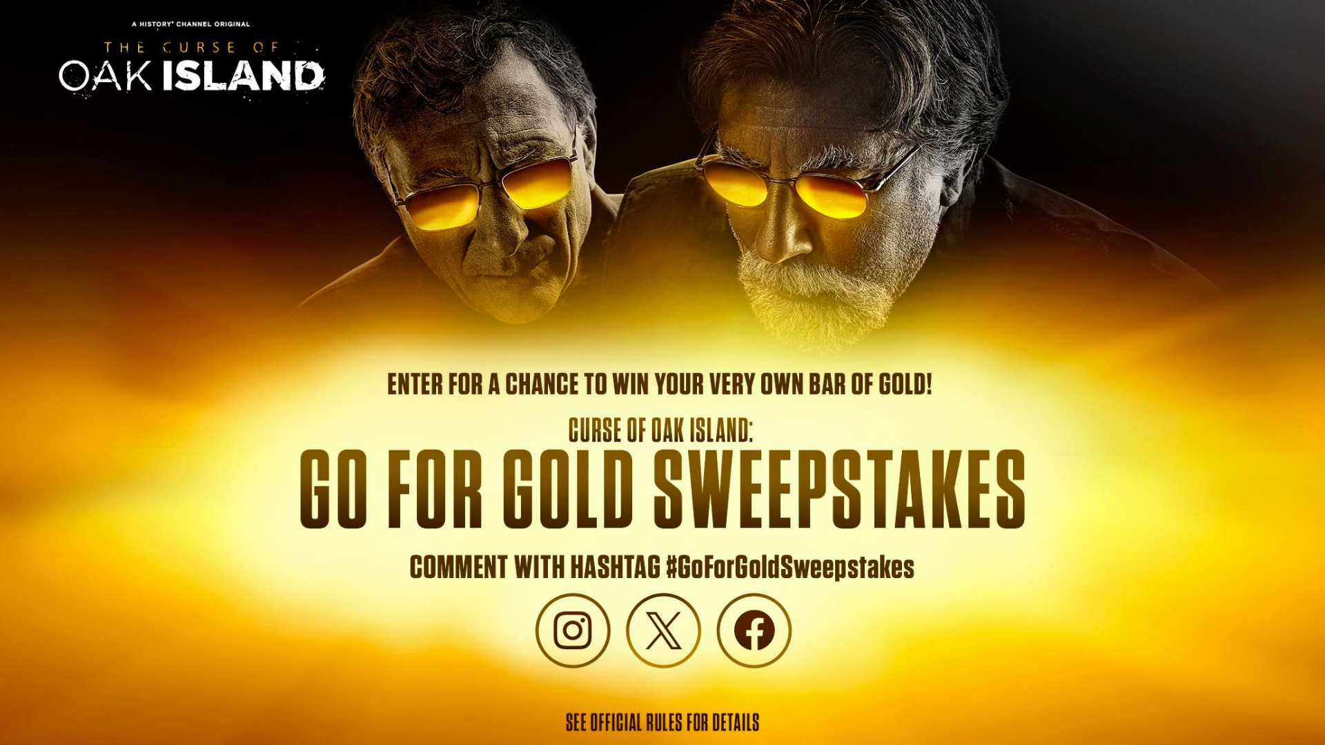 The Curse of Oak Island Go for Gold Sweepstakes The HISTORY Channel