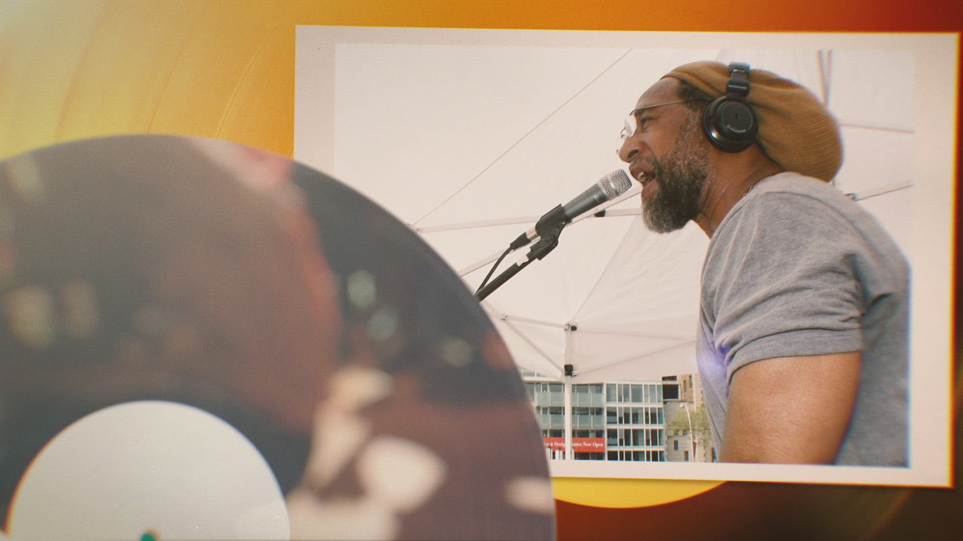 a photo of DJ Cool Herc DJ-ing an event