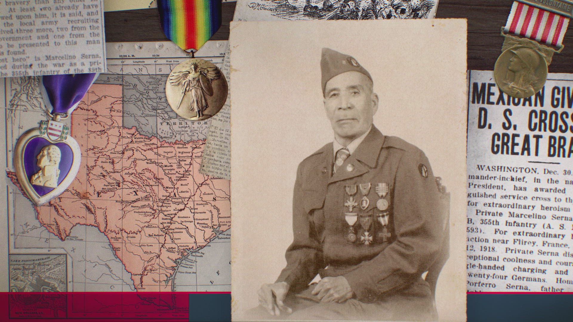 a photo veteran Marcelino Serna