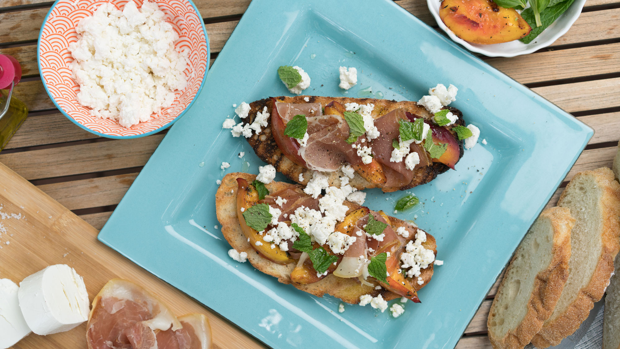 Beat the Heat: Prosciutto and Goat Cheese Summer Toast Recipe