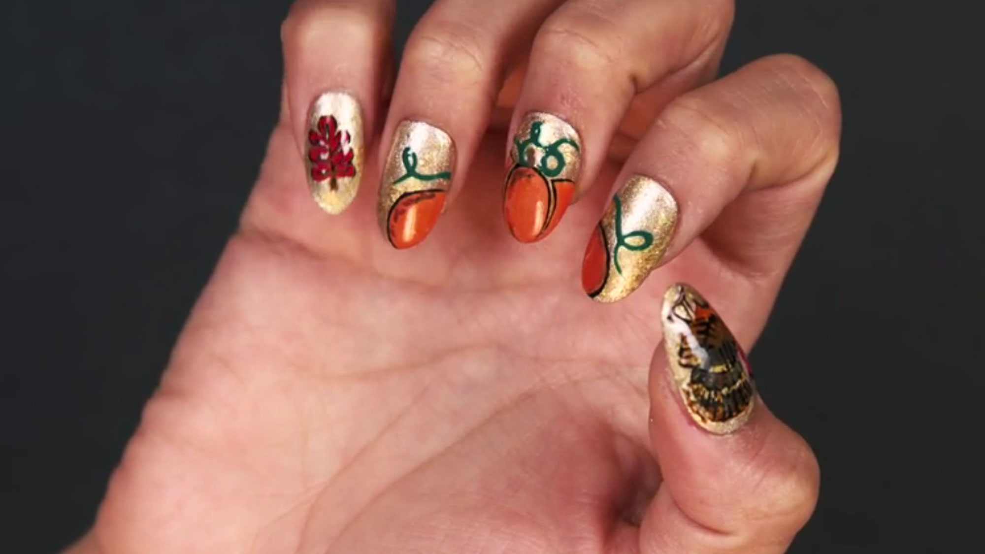 Thanksgiving Nail Designs for Short Nails - wide 6