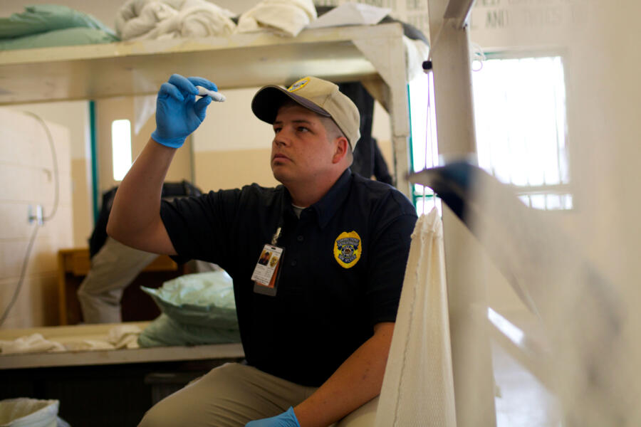CO Pallesen searches bunks
