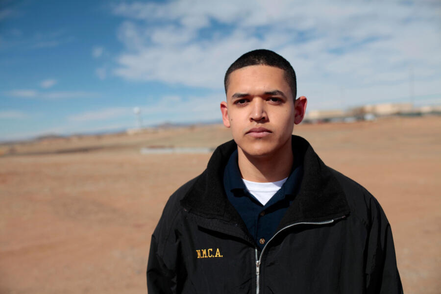 CO Chavez in front of PNM