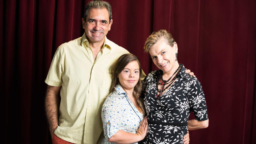 Cristina and her parents