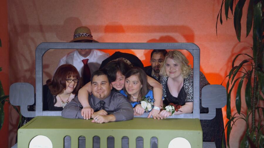 The gang poses for a photo