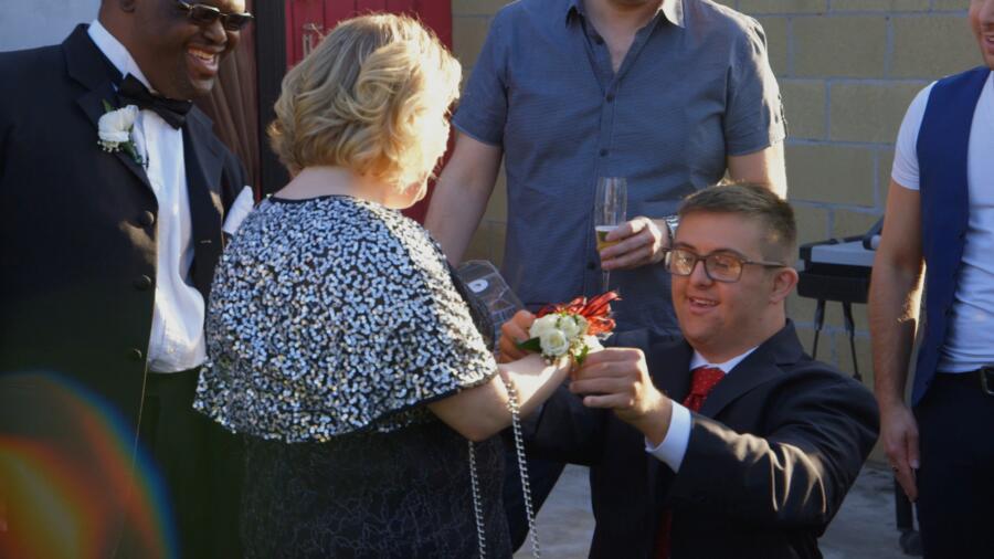 Sean gets down on bended knee