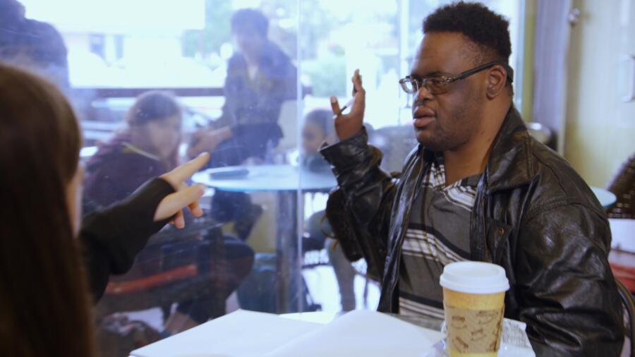 John and Caley go over poses