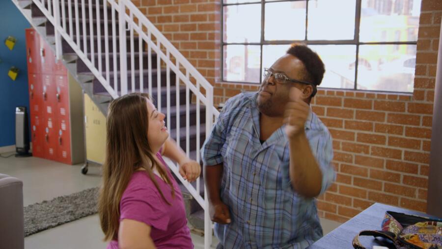 Caley and John dance