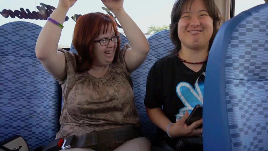 Rachel and Elena are excited to land in Trinidad