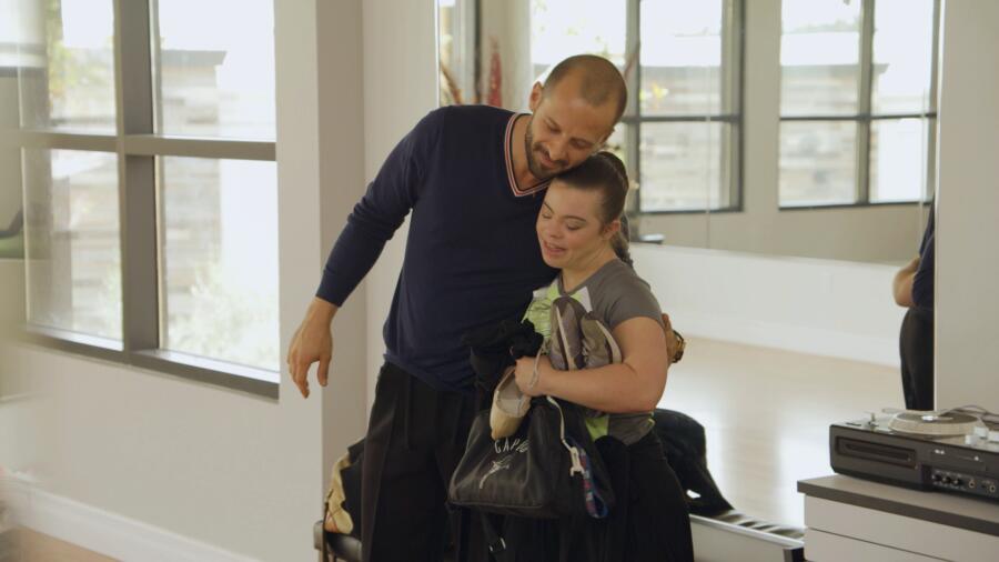 Rumen gives Cristina a hug