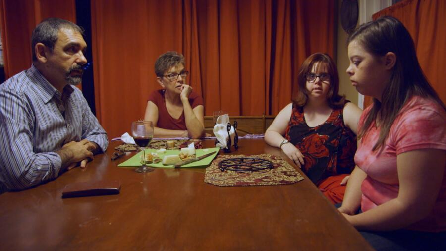 Christina and Rachel talk with her parents