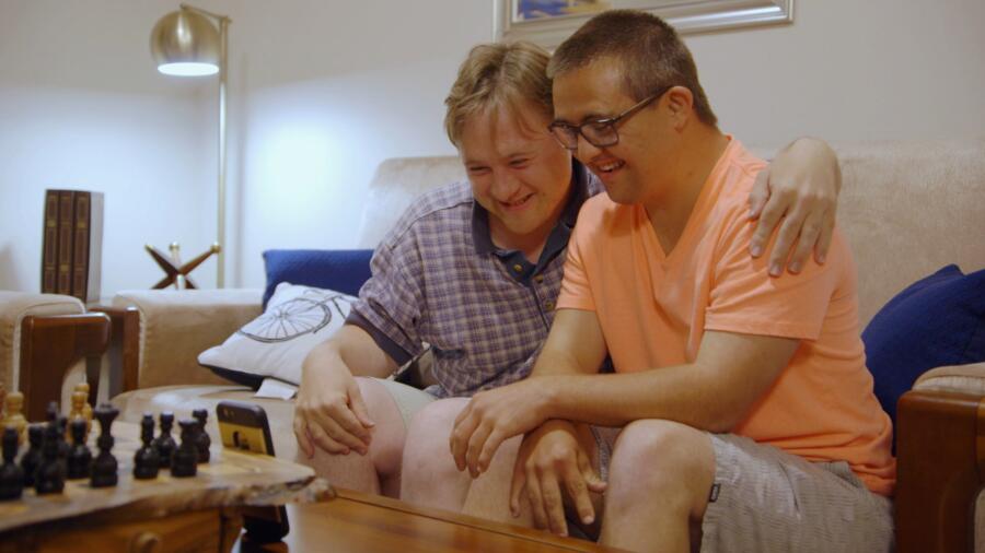 Steven and Sean Facetime with Megan