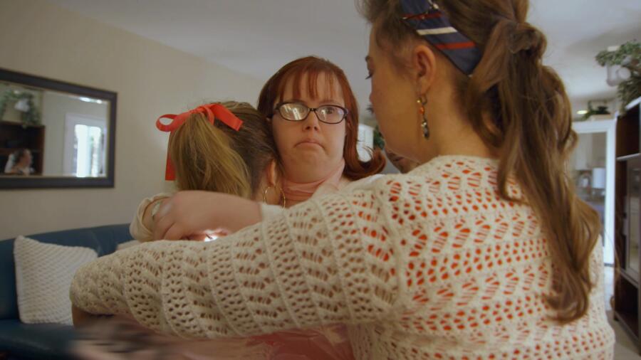 Rachel and Cristina console Megan