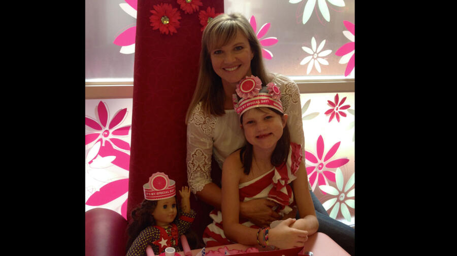 Missy and Mia Robertson having a fun mother-daughter day