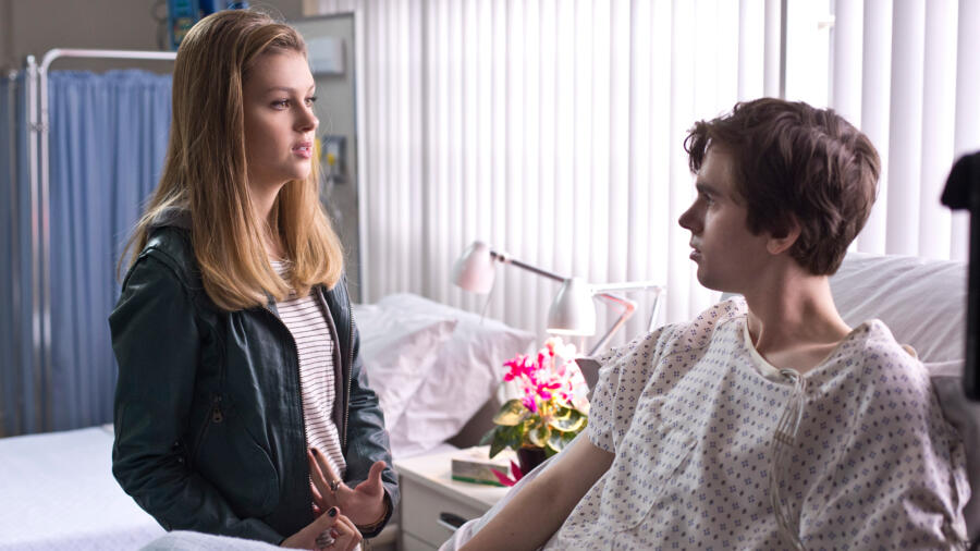 Bradley visits Norman in hospital