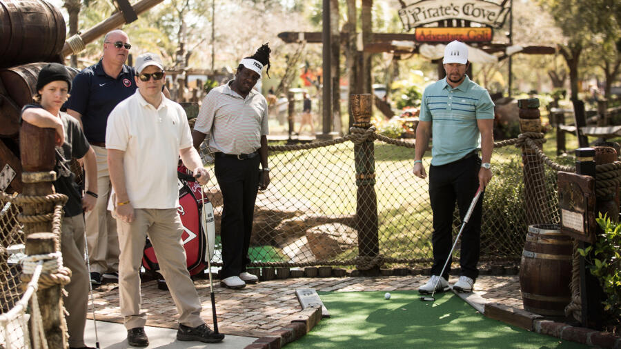 Mark gets ready to play