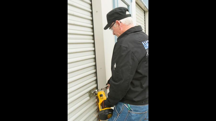 The lock is cut and the unit is opened