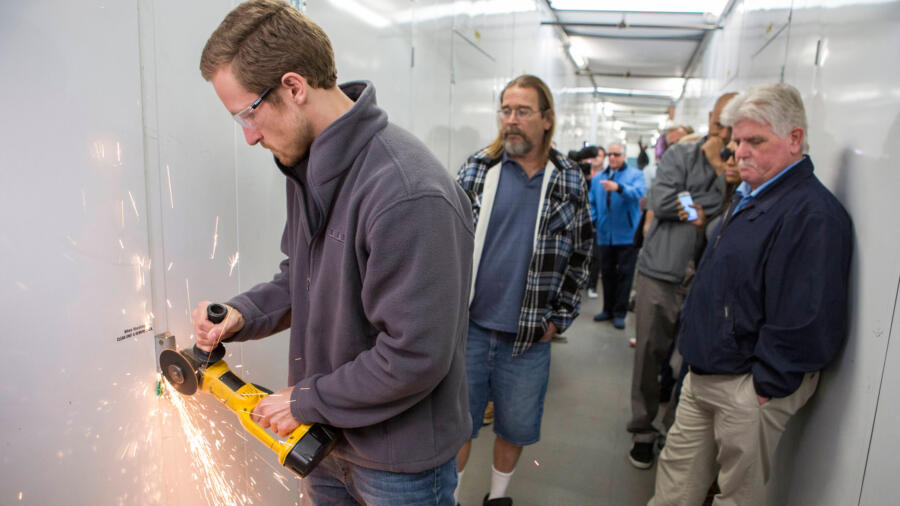 Locker is cut open in Season 4