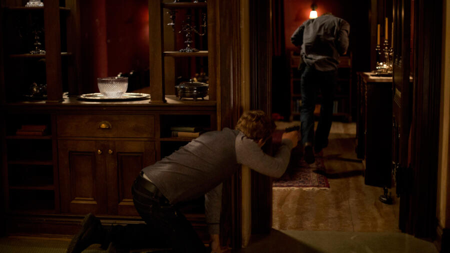 Shelby dodges Dylan's shots