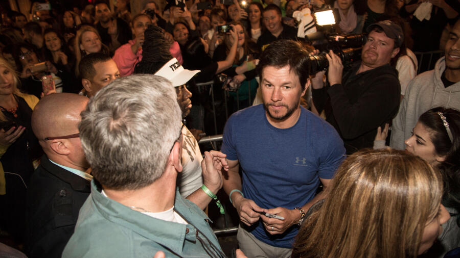 Mark takes in the crowd