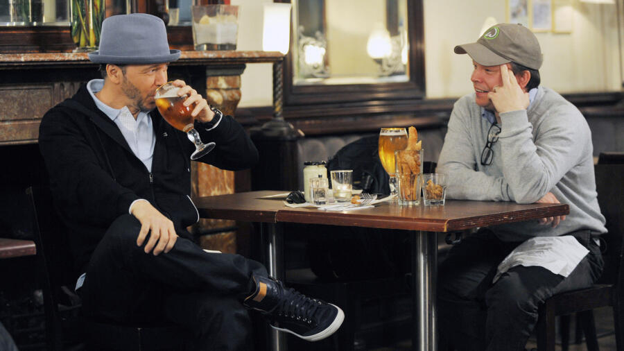 Donnie and Paul wait for their food