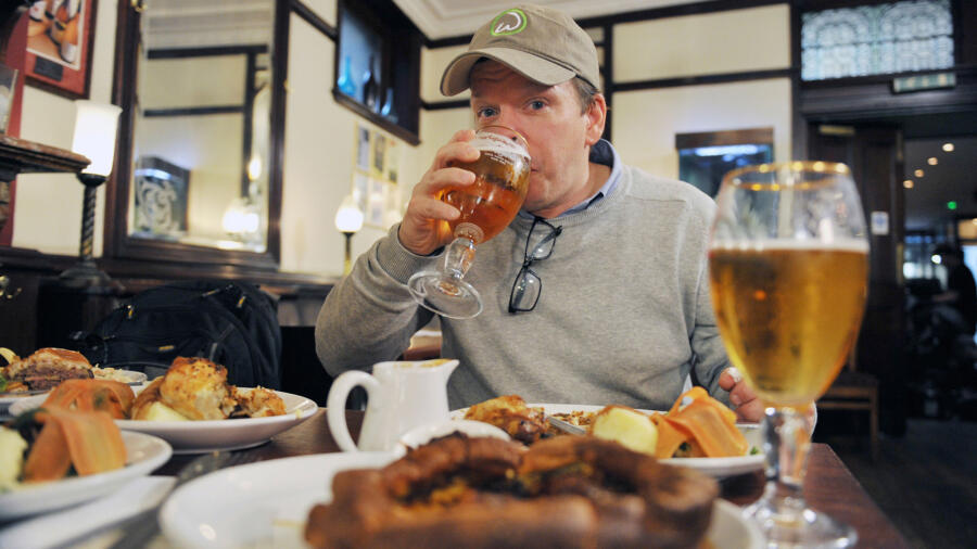 Paul looks pretty happy with his order