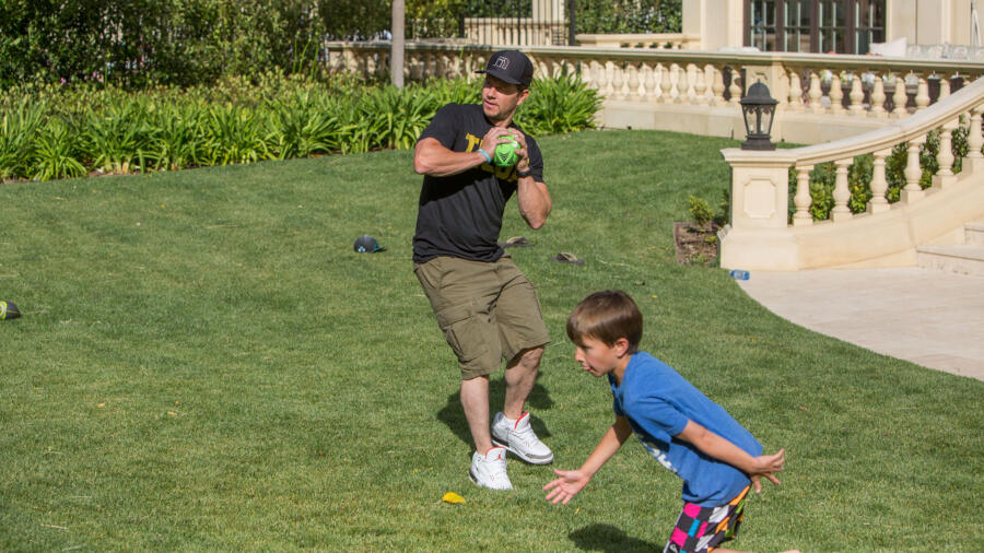 It's a Wahlberg family football game.