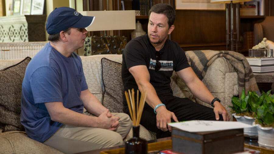 Paul and Mark take a break.